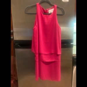 Pink boutique silk shift dresses, light and flowy